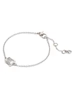 kate spade new york Molten Clear Glass Solitaire Chain Link Bracelet