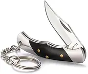 EZKIT Small Pocket Knife, EDC Pocket Knife, D2 Stainless Steel and Wood Handle, Small Folding Knife