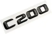 3D Letters for Car Stickers Fit for Mercedes Benz C200 C220 C250 C300 C350 C400 C450 W205 W204 W203 Trunk Emblem Logo 2015 Accessories(C200)