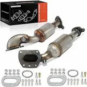Front 2-PC Exhaust Manifold Catalytic Converter with Gasket Kit Direct-Fit Compatible with Toyota Tacoma 2016-2023 3.5L, E.P.A. Compliant, Replace# EC41262, EC41261
