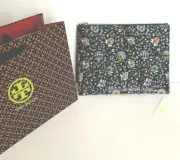 Tory Burch Pouch NWT Block T Print Leather Clutch BagTravel Purse Retail $170