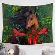 Horse Art Morgans Christmas Tapestry