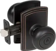 Delaney BP-100T-SN Santo Single Cylinder Keyed Entry Door Knob