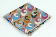 Lord R Colton Masterworks Argos Taupe & Purple Geo Silk Pocket Square - $75 New