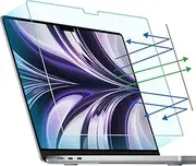 F FORITO 2-Pack Anti Blue Light Matte Screen Protector Compatible with MacBook Air 13.6 inch 2024 2022 M3 A3113 M2 A2681, Eye Protection Blue Light Blocking & Anti Glare Laptop Screen Protector