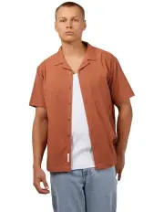 [Silent Theory] Hendricks Short Sleeve Shirt in Tan