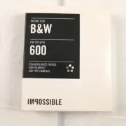 IMPOSSIBLE Instant Film B&W For Polaroid 600 Cameras Ed 04/14 Exp Sealed