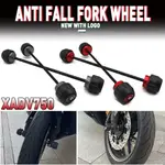 【熱銷款】適用於 HONDA XADV750 X-ADV750 2017-2024 摩托車前後橋前叉車輪碰撞滑塊蓋防墜落