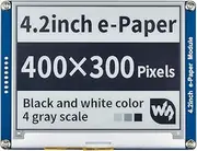 Waveshare 4.2inch E-Ink Display Module Communicating via SPI Interface E-Paper with Embedded Controller for Raspberry Pi