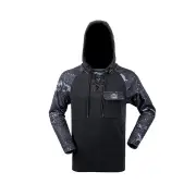 Hunters Element Whakarapu Ls Hood - Black Desolve Blak #whakarapu Bdb