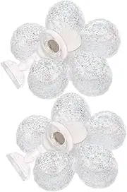 FOYTOKI Sturdy Plastic Nail Tips Holder Magnetic Flower Shape Nail Art Practice Stand for Beginners