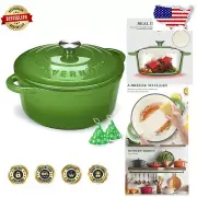 Exceptional Heat Mastery 4.5QT Enameled Dutch Oven with Lid - Multi-Use Cookware
