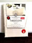 Tablecloth Tan Huntington Home 60x102 Oblong Brand New Jacquard Designer Fabric