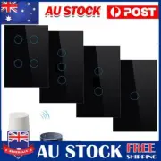 1/2/3/4 Gang WiFi Switch Smart Home Touch RF Light Wall Panel For Alexa Google~