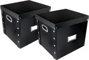 Snap-n-store Vinyl Record Storage Box - 12" - 2 Pack - Crate Holds Up Tools ...