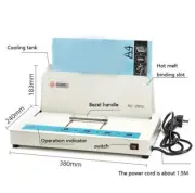 50/55MM Electric Hot Melt Glue Binder Book Binding Machine 220V For A4 A5 B5 A3