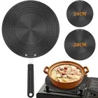 Induction Adapter Plate Double Sided Heat Diffuser Plate with Handle Non DeETU
