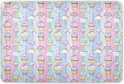 Cartoon Pastel Cakes Changing Pad Covers Highly Absorbent Pads for Bed Changing Toddler Bedding Products for Kids Adults Pets , 52" L x 34" W