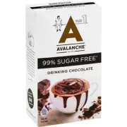 Avalanche 99% Sugar Free Chocolate Range - CHOCOLATE, 10 Sachets NEW BOXED 200g