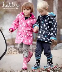 在飛比找Yahoo!奇摩拍賣優惠-好再來外貿館  美單Hatley 深藍色星星兒童外套 風衣 