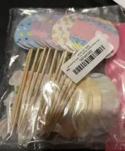 Easter Egg Cupcake Toppers- 24pc- 8 Designs