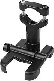 HAWILLOSCH 1Pc Adjustable Bike Phone Mount Durable Handlebar Holder for Motorcycles Easy Installation Rotatable Design Black