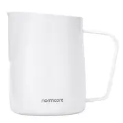 Milk Pitcher with Round Spout - Espresso Steaming Pitcher - Milk Frothing Jug...