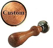 MDLG Vintage Custom Made Your Design Letter Picture Logo Personalized Wedding Invitation Wax Seal Stamp Rosewood Handle Set