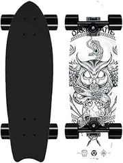 Suitable for Beginners Single tilt Dovetail Brush Street Board 8-Layer Maple Double Kick Outdoor Sports for Boys and Girls Land Surfboard