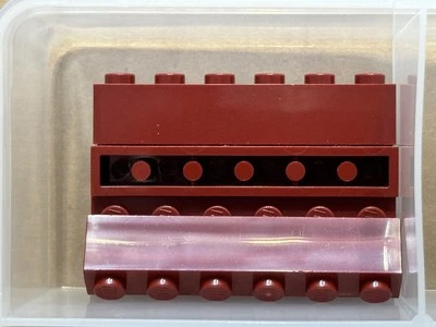 LEGO Parts - Dark Red Brick 1 x 6 - No 3009 - QTY 5