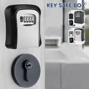 Key Box Wall Mounted Key Safe 4 Digit Combination Key Storage Box Safe lezJu