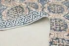 Hand Block Print Cotton Rug Traditional Floor Area Carpet Brown Geometric Rug