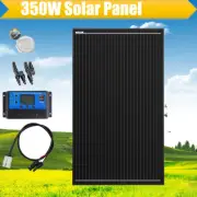 12V 350W Fixed Solar Panel Kit Mono Fixed Home Boat Camping Charger Power Source