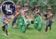 THE COLLECTORS SHOWCASE FRENCH GUARD ARTILLERY SET FREE SHIPPING US
