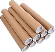 Angoily 10pcs Mailing Tube Paper Storage Tubes for Posters Artwork Crafts Secure End Caps for Mailing Storing Documents