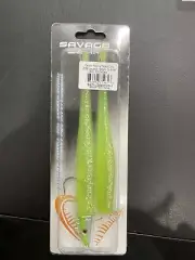 Savage Gear Lures Sandeel Darter Jig Head 2 Soft Bodies Chartreuse Green New