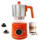 Stainless Steel Milk Frother for Coffee, 3-in-1 Electric Milk Warmer & Foam M...