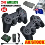 2.4G WirelROs 4K HD TV Video Game Console Mini Stick 64GB Emulator 10000+ GamPJ