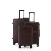 3pc Paklite Elements Travel Luggage Set Suitcase Lightweight Burgundy