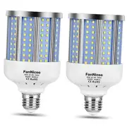 2 Pack 280W Equivalent LED Corn Light Bulb, 4000 Lumen 6500K Cool White