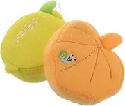 Ipetboom Kids Bath Sponge 2pcs Fruit Baby Bath Scrub Child Sponge Polyester Fiber Bath Products Take a Bath Baby Shower Sponge