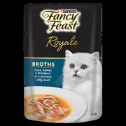 Fancy Feast Royale Broths Tuna Surimi And Whitebait In A Decadent Silky Broth Wet Cat Food