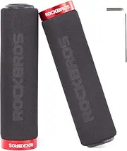 ROCKBROS Bike Grips Foam Single Lock on Bicycle Handle Bar Soft Comfortable Non-Slip Bike Handle Grips for BMX Mountain MTB Beach Cruiser Scooter