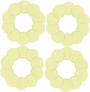Kisangel 40pcs Yellow Transparent Bingo Chips Plastic Counters for Math Games Counting Sorting and Bingo Supplies Smooth Surface for Classroom and Home Use