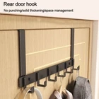 Household Coat Hat Towel Hanger Door Hanger Hook Storage Holder Hanging Rack