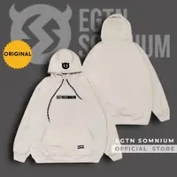 在飛比找蝦皮購物優惠-Hitam Egtn SOMNIUM 連帽衫刺繡 ORIGI