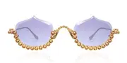 Anna-Karin Karlsson CRYSTAL MERINGUE Gold Women’s Sunglasses Gold Size 56