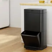 Devanti 70L Motion Sensor Bin Pedal Bins Rubbish Automatic Trash Can Black