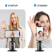 Smartphone Video Vlog Live Stabilizer Tripod with 360° Auto Face Tracking