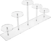 ERINGOGO Elegant Acrylic Display Rack Perfume Tray Fragrance Stand Display Case for Figures Risers Jewelry Stand